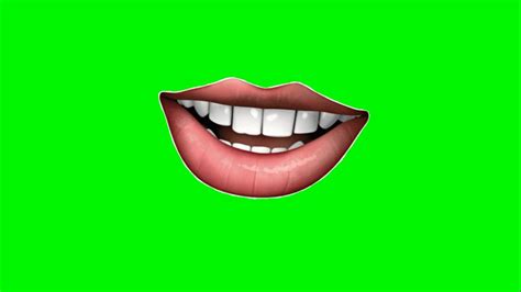 Hd Green Screen Background Speaking Mouth Teeth Animation Bkid003 Youtube