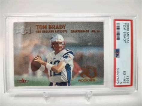 Fleer Metal Tom Brady Rookie Card Rc Rookie Psa Buf Ebay