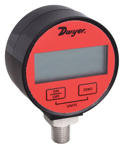 DWYER, 0 to 500 psi, For Dry Air & Gases, Digital Industrial Pressure Gauge - 41D948|DPGA-11 ...