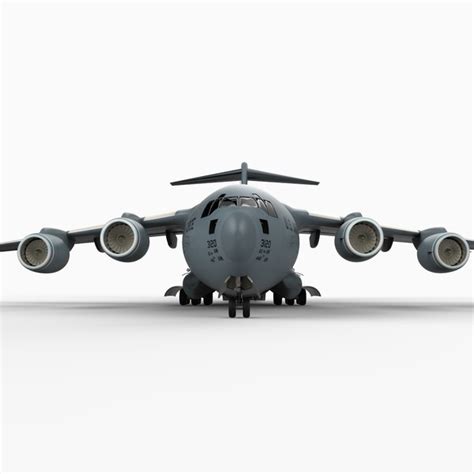 globemaster interior c-17 transport 3d model