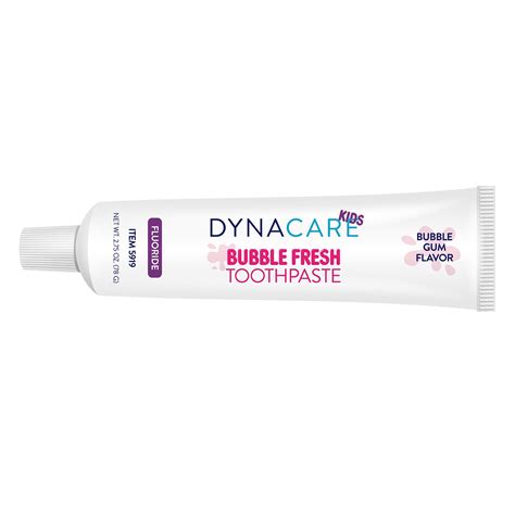 Bubble Gum Flavor Fluoride Toothpaste - 3.0 oz Tube – School Nurse Supply