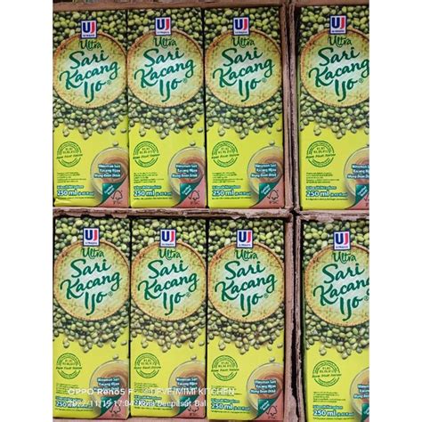 Jual Sari Kacang Hijau Ultra Jaya 250ml Shopee Indonesia