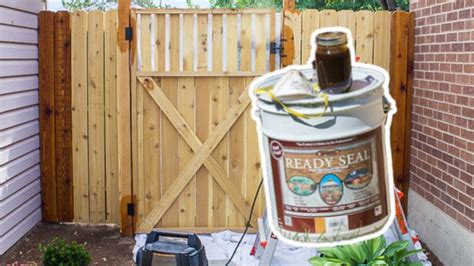 How To Stain A Fence With Ready Seal Youtube