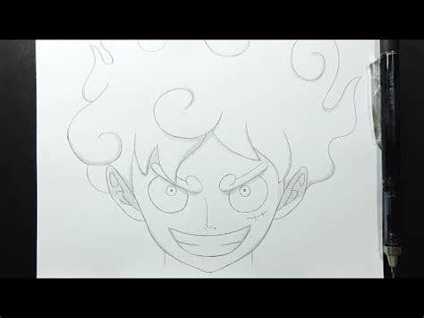 How To Draw Luffy Gear 5 Anime Sketch Step By Step