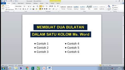 Review Of Cara Membuat 2 Kolom Di Word Ideas Tabloidid