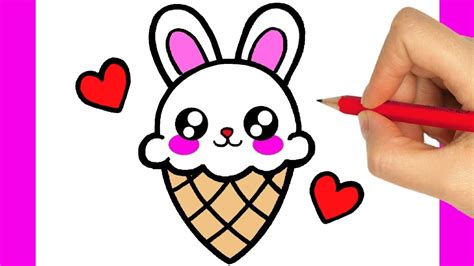 HOW TO DRAW A CUTE ICE CREAM EASY STEP BY STEP - FOODS DRAWINGS - HOW ...