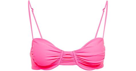 JADE Swim Mia Bikini Top In Pink Lyst UK