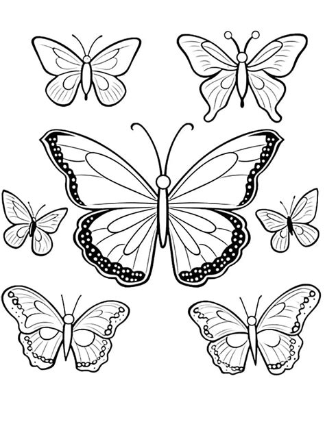 50 Butterfly Coloring Pages: Free Printable Sheets