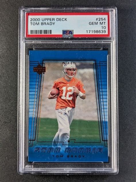 Tom Brady 2000 Upper Deck 254 Star Rookie Price Guide Sports Card