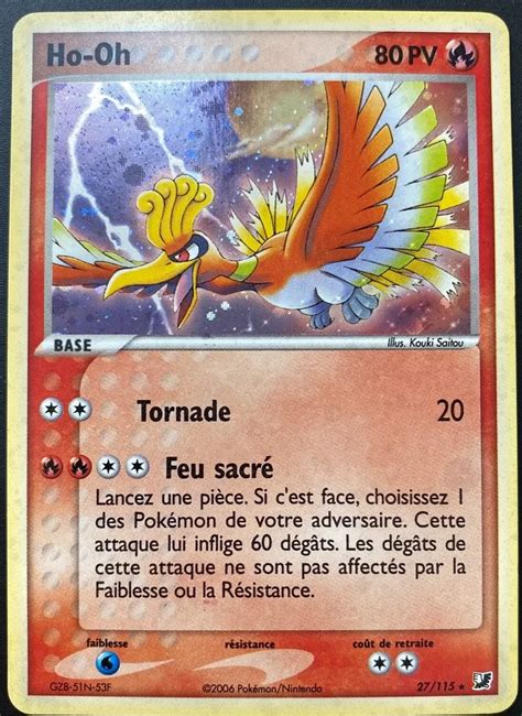 Ho Oh Ex Forces Cach Es Carte Pokemon