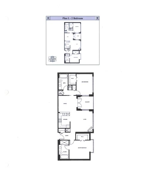 Discovery Floor Plan L – 2 Bedroom | Discovery - Downtown San Diego Condos