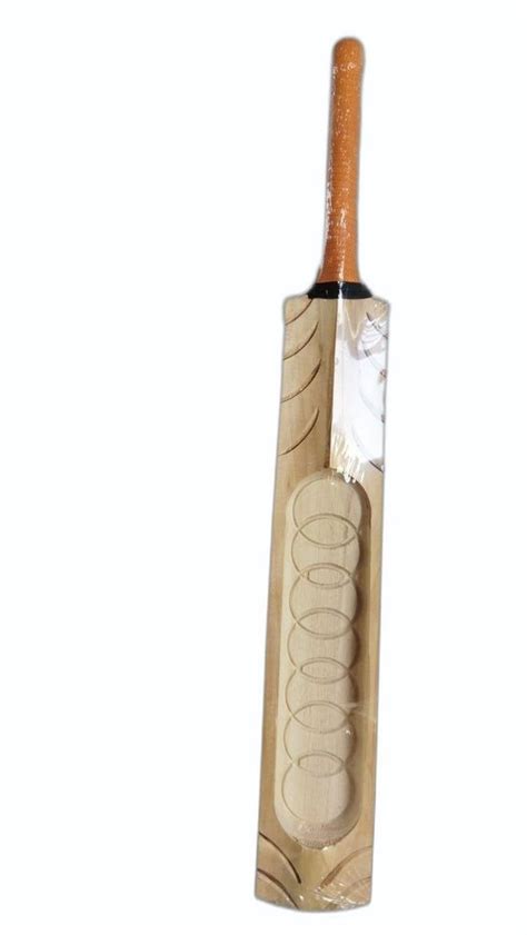 Standard Handle Brown And Orange English Willow Wooden Cricket Bat At