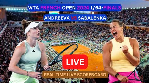 Aryna Sabalenka Vs Erika Andreeva LIVE Score UPDATE Today Tennis 2024