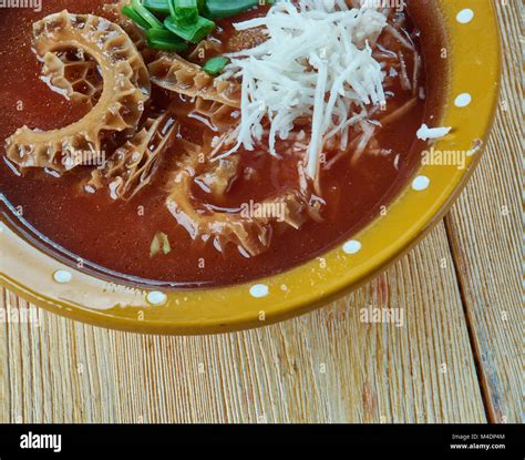 Menudo soup Stock Photo - Alamy