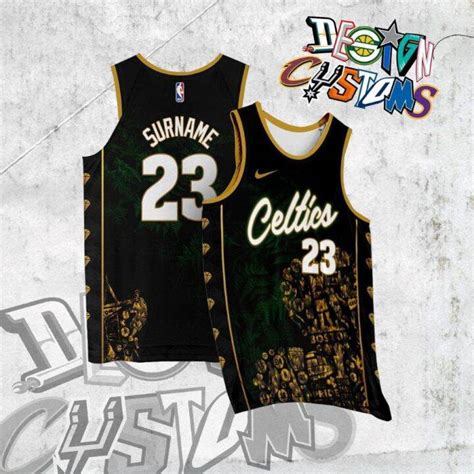 Boston Basketball Jersey Free Customize Of Name And Number Only Full