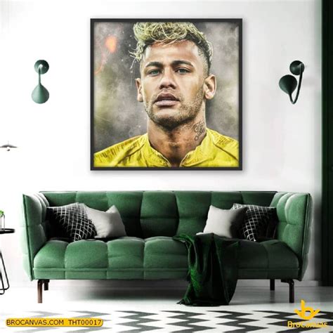 THT0017 Tranh Chân Dung Cầu Thủ Neymar da Silva Santos Júnior Phong