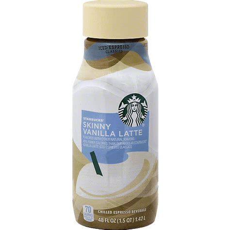 Starbucks Espresso Beverage Chilled Skinny Vanilla Latte Iced Foodtown