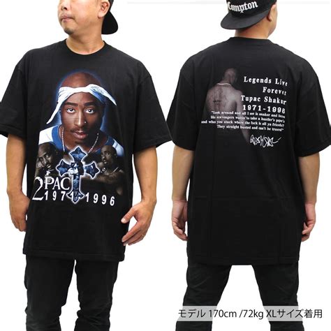 【楽天市場】ラップt アーティスト 半袖 海外買付 綿100 セレブ着用 Tupac 2pac 2パック ストリートファッション スケート ファッション M L Xl ブラック 黒 10代