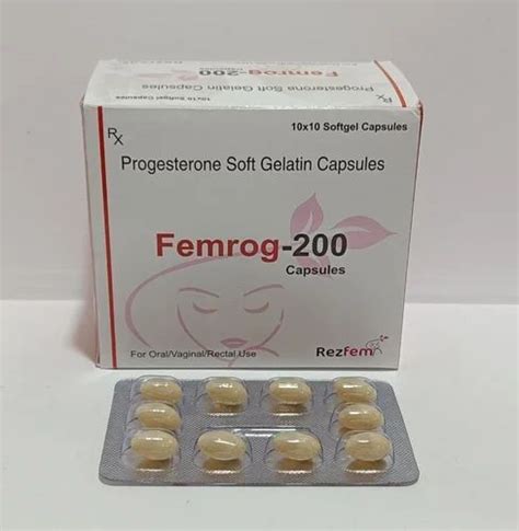 Natural Micronised Progesterone 200 Sr Tablet Packaging Size 10 1