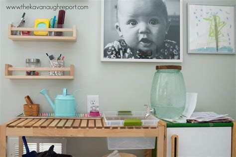 Montessori Home Art Area Remodel