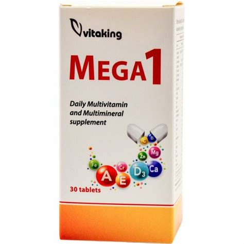 Vitaking Mega Multivitamin Tabletta Db Magyar Eg Szs Gbolt