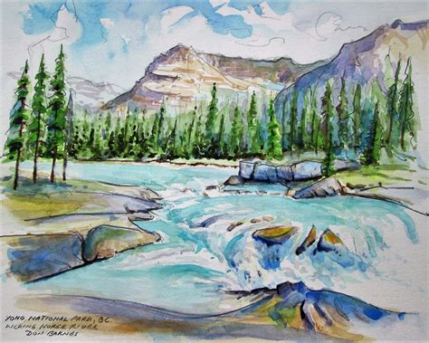 River Sketch Images at PaintingValley.com | Explore collection of River Sketch Images