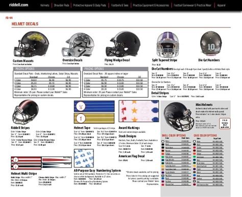 Riddell Speedflex Size Chart: A Visual Reference of Charts | Chart Master