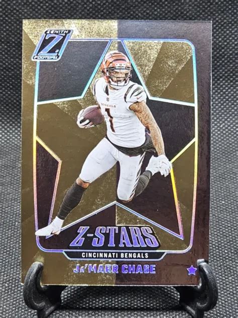 2022 ZENITH FOOTBALL Ja Marr Jamarr Chase Z Stars Insert Zs 19 Bengals