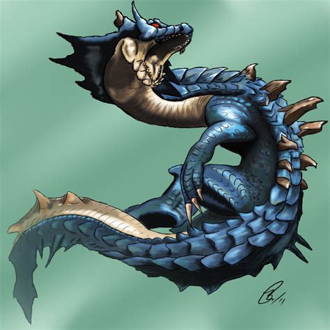 Lagiacrus Monster Hunter Monster Red Dragon