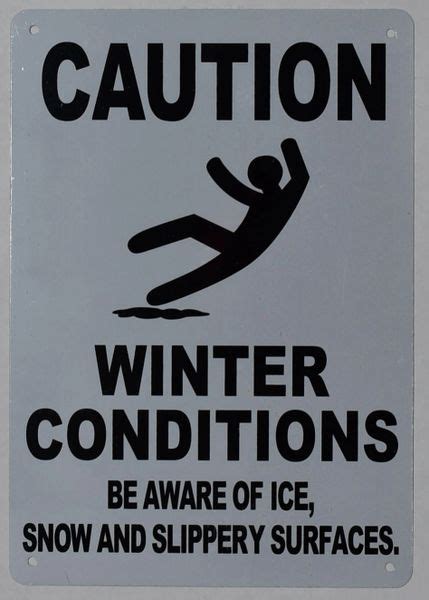 CAUTION WINTER CONDITIONS SIGN | HPD SIGNS - THE OFFICIAL STORE