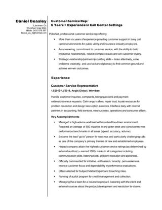 Daniel Beasley Resume Updated Pdf