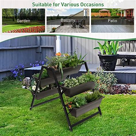 Giantex Vertical Raised Garden Bed 5 Planter Boxes Container W