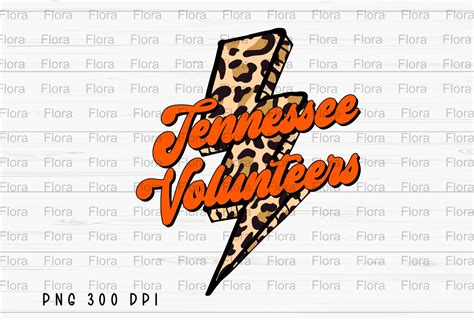 Tennessee Volunteers Football Retro PNG Graphic by Flora Co Studio ...