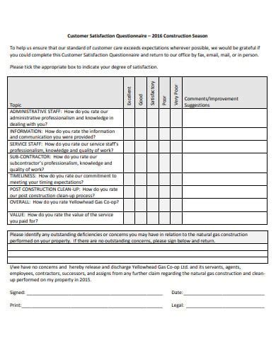 Construction Survey Questions Surveymonkey Surveys Writflx