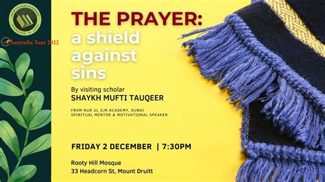 The Prayer A Shield Against Sins Rooty Hill Mosque Sydney Youtube