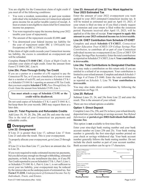 Download Instructions For Form Ct 1040 Connecticut Resident Income Tax Return Pdf 2022