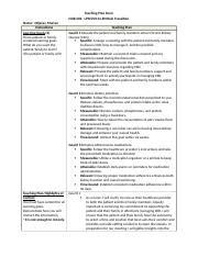 Effective Teaching Plan For LPN LVN To RN Role Transition Course Hero