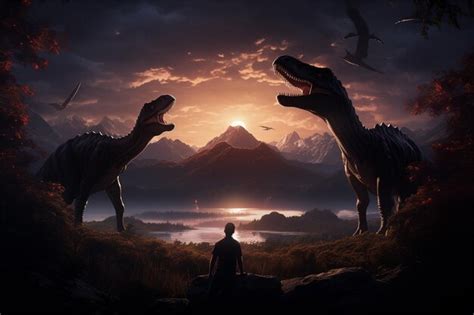 Premium AI Image | Dinosaurs Documentary