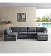 Amazon FANYE U Shaped Oversized 7 Seaters Modular Cushions