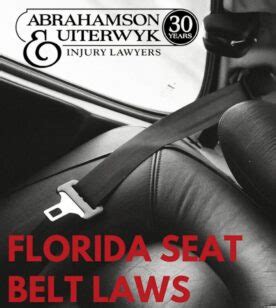 Seat Belt Laws In Florida Are Seat Belts Required In Florida Front