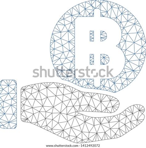 Mesh Baht Coin Payment Hand Model Stock Vector Royalty Free