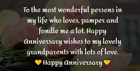 Anniversary Card For Grandparents Messages Quotes Cards Status