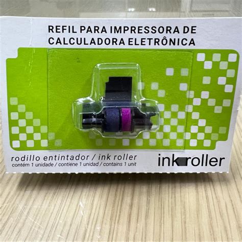 Rolete Entintado Refil Para Impressora De Calculadora Eletr Nica Ir T