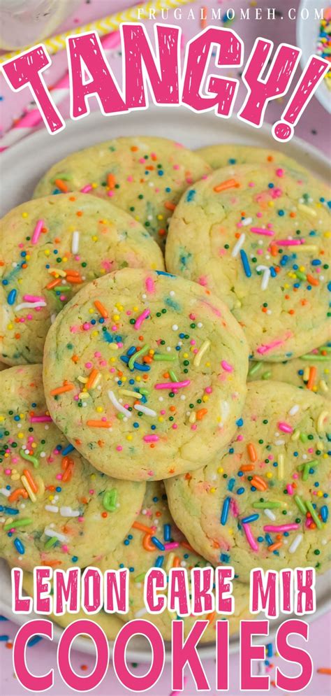 Lemon Cake Mix Cookies Recipe Frugal Mom Eh Recipe In 2023 Lemon Cake Mix Cookie Recipe