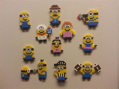 Small Perler Minion Bead Sprites By Jinglebells0424 On Etsy 3 50