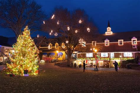 Seeing The Magical Christmas Lights At Peddlers Village In Bucks