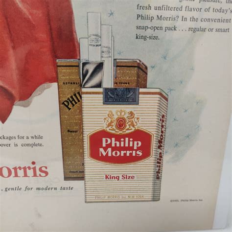 Vintage Philip Morris Cigarettes Tobacco S Smoking Ephemera