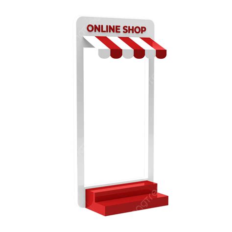 Online Shopping 3d Transparent PNG 3d Online Shop Illustration With