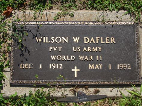 Wilson Woodrow Dafler M Morial Find A Grave