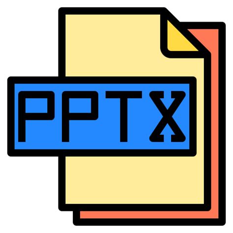 Pptx File Payungkead Lineal Color Icon